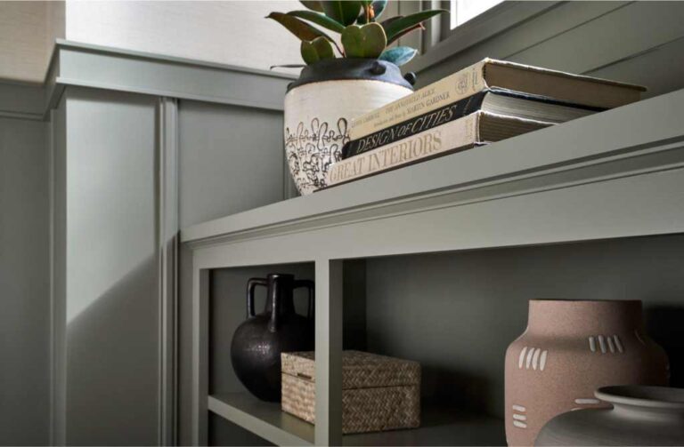 Contemporary craftsman-style interior trim example